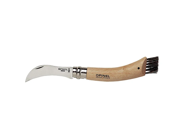 Opinel champignonmes - 8 cm, gebogen lemmet van roestvrij staal, handvat van natuurlijk gelakt beukenhout