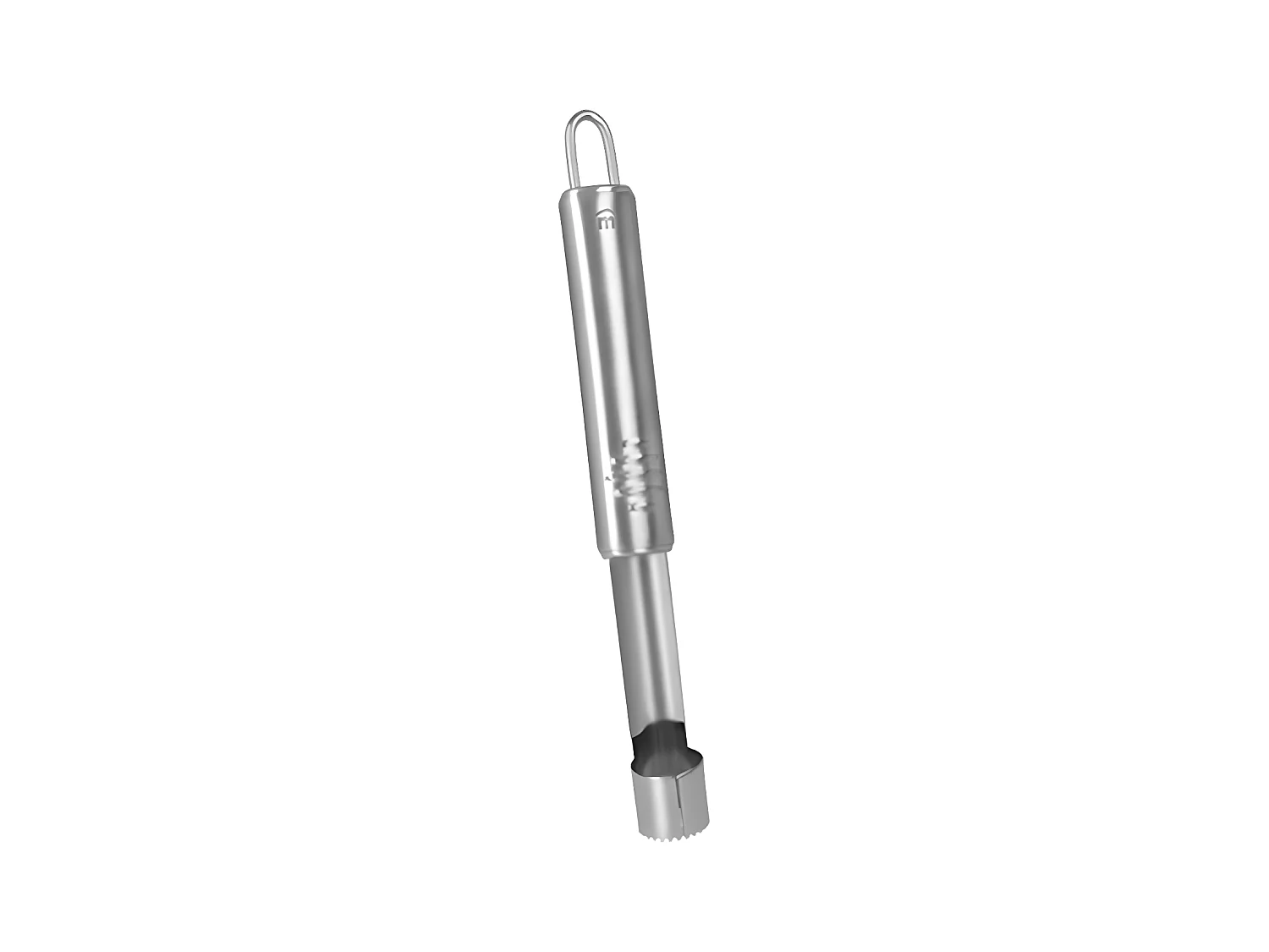 Descaroçador de maçã em aço inoxidável Prateado 20,5 cm Diâmetro 2,5 cm