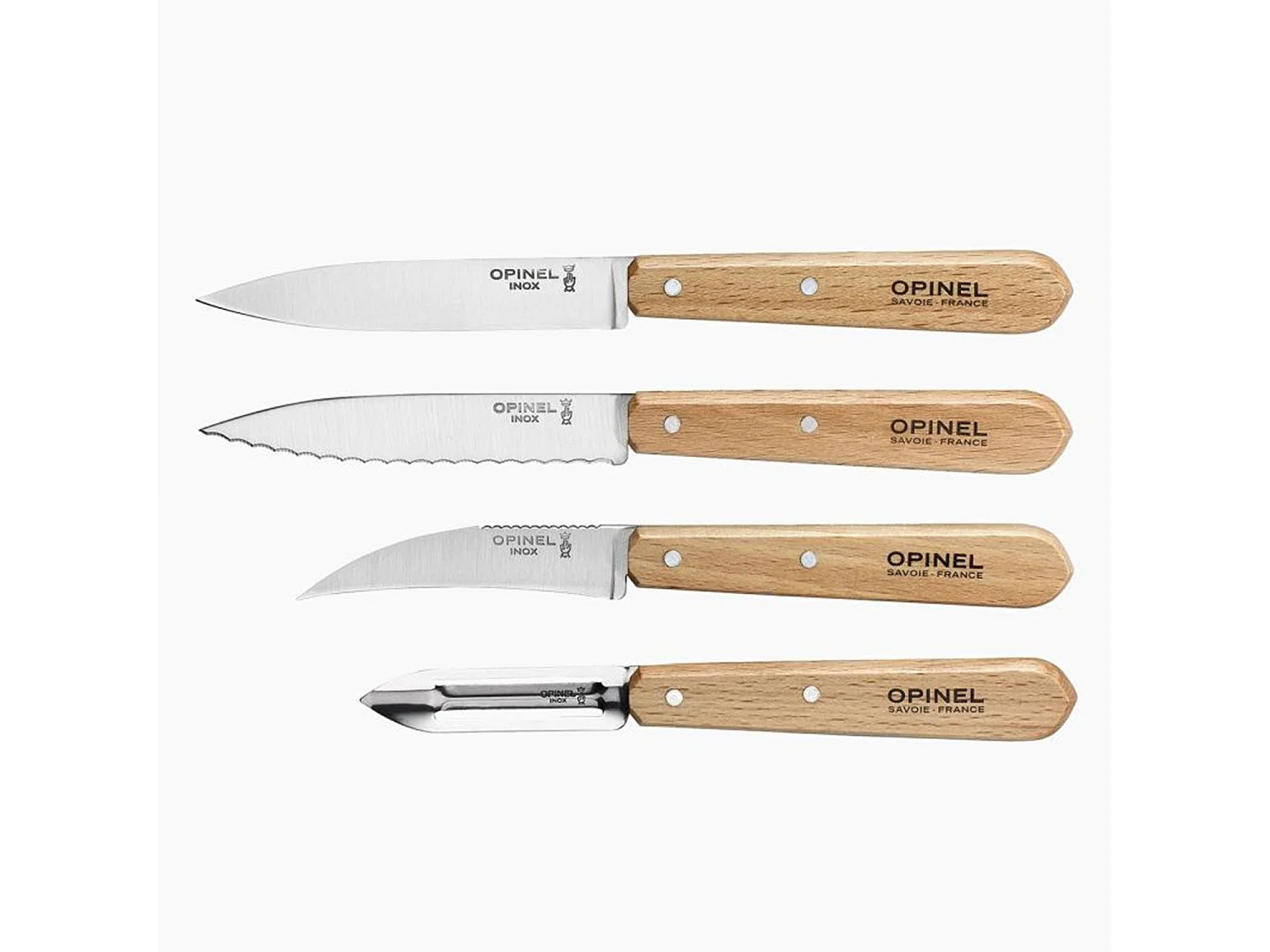 Juego de 4 cuchillos esenciales Opinel