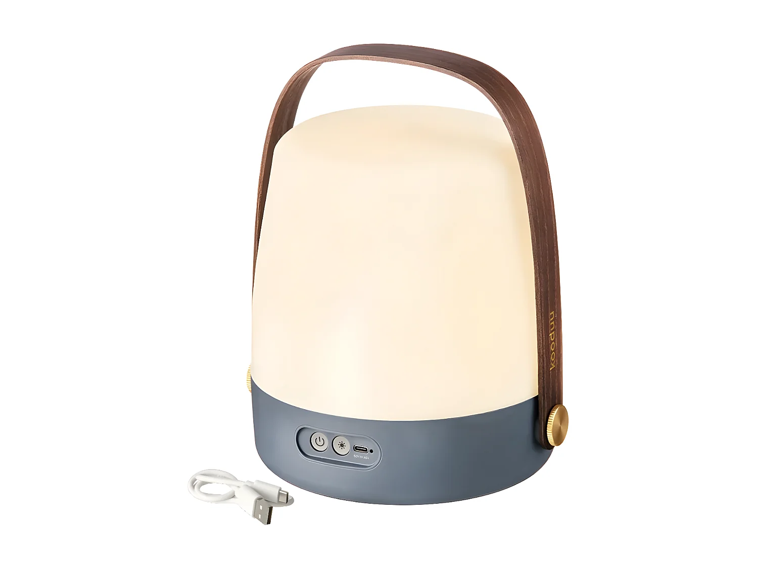 Kooduu Lampe portable lite-up - lumière dimmable, rechargeable via usb - utilisation intérieure et extérieure, couleur bleu - Lite-up Ocean 2.0