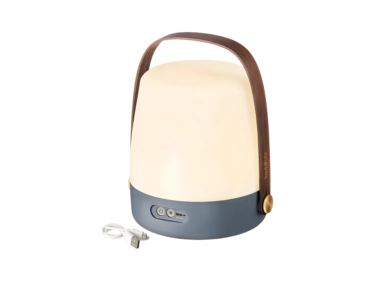 Kooduu Lampe portable lite-up - lumière dimmable, rechargeable via usb - utilisation intérieure et extérieure, couleur bleu - Lite-up Ocean 2.0