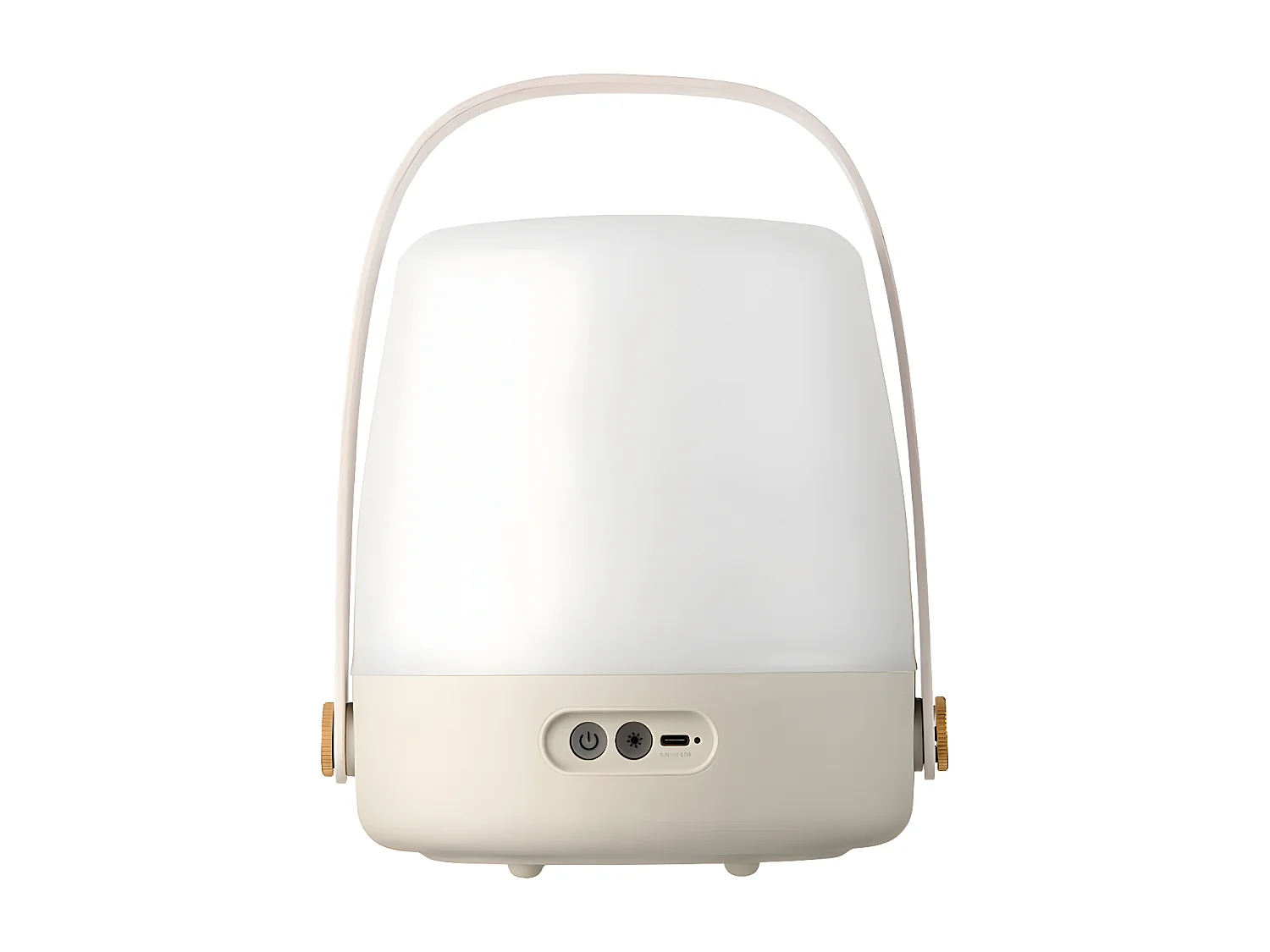 Kooduu Lampe portable lite-up - lumière dimmable, rechargeable via usb - utilisation intérieure et extérieure, couleur beige - Lite-up Sand 2.0