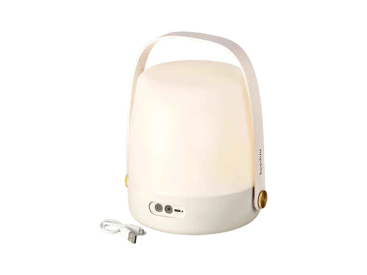 Kooduu Lampe portable lite-up - lumière dimmable, rechargeable via usb - utilisation intérieure et extérieure, couleur beige - Lite-up Sand 2.0