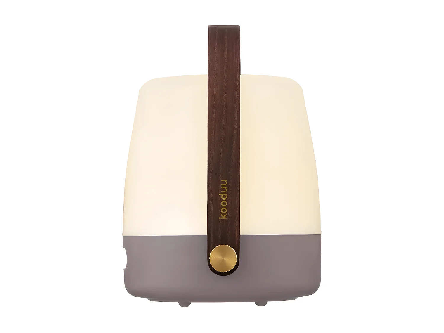 Kooduu Lampe portable lite-up - lumière dimmable, rechargeable via usb - utilisation intérieure et extérieure, couleur taupe - Lite-up Earth 2.0