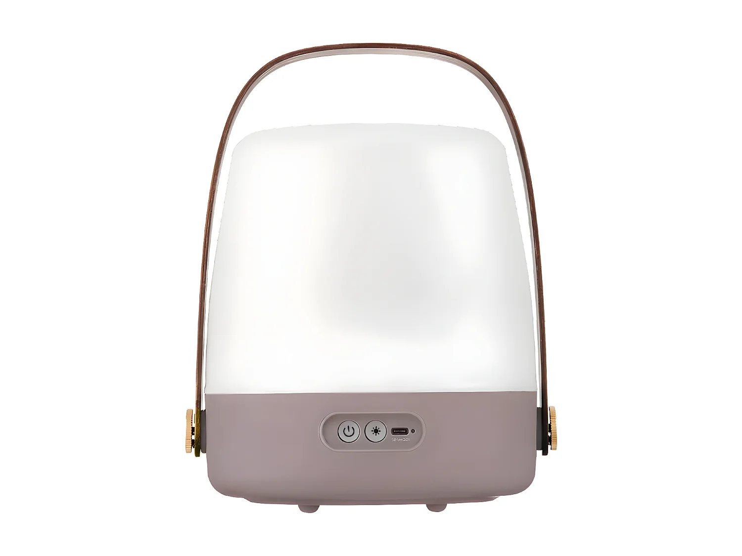 Kooduu Lampe portable lite-up - lumière dimmable, rechargeable via usb - utilisation intérieure et extérieure, couleur taupe - Lite-up Earth 2.0