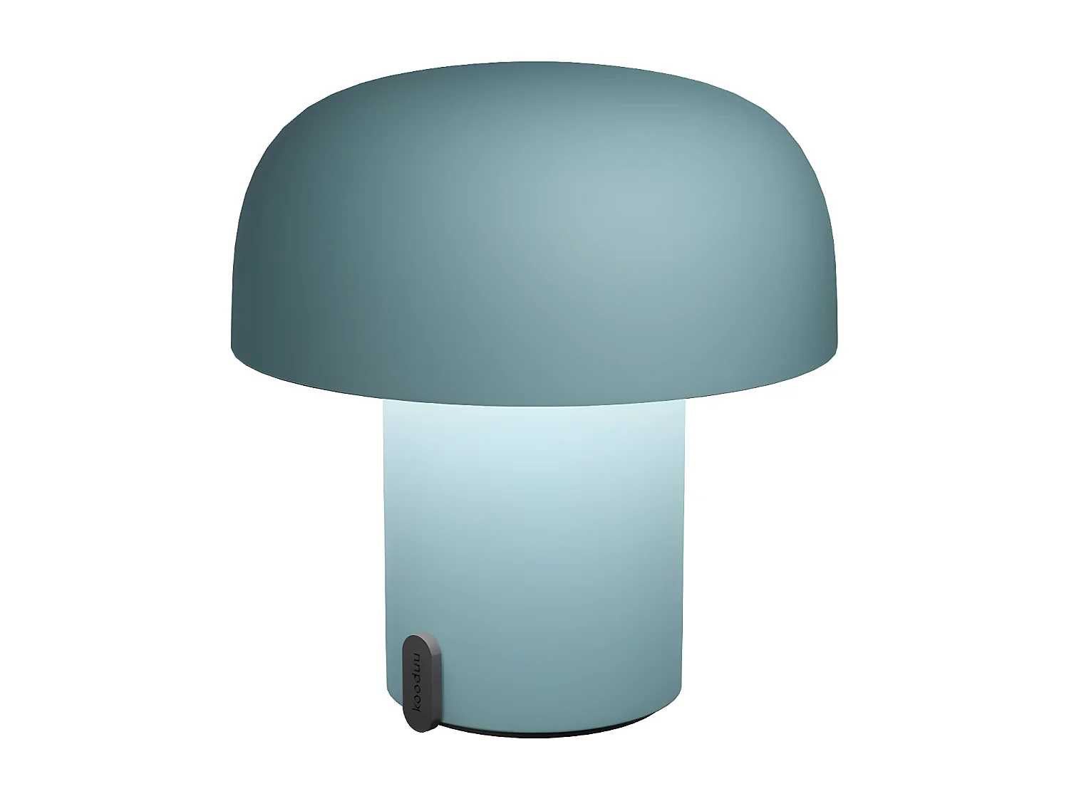 Kooduu Lampe de table portable, dimmable et rechargeable via usb, couleur turquoise - Sensa Smokey Teal