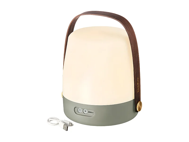 Kooduu Lampe portable lite-up - lumière dimmable, rechargeable via usb - utilisation intérieure et extérieure, couleur pétrole - Lite-up Petroleum 2.0