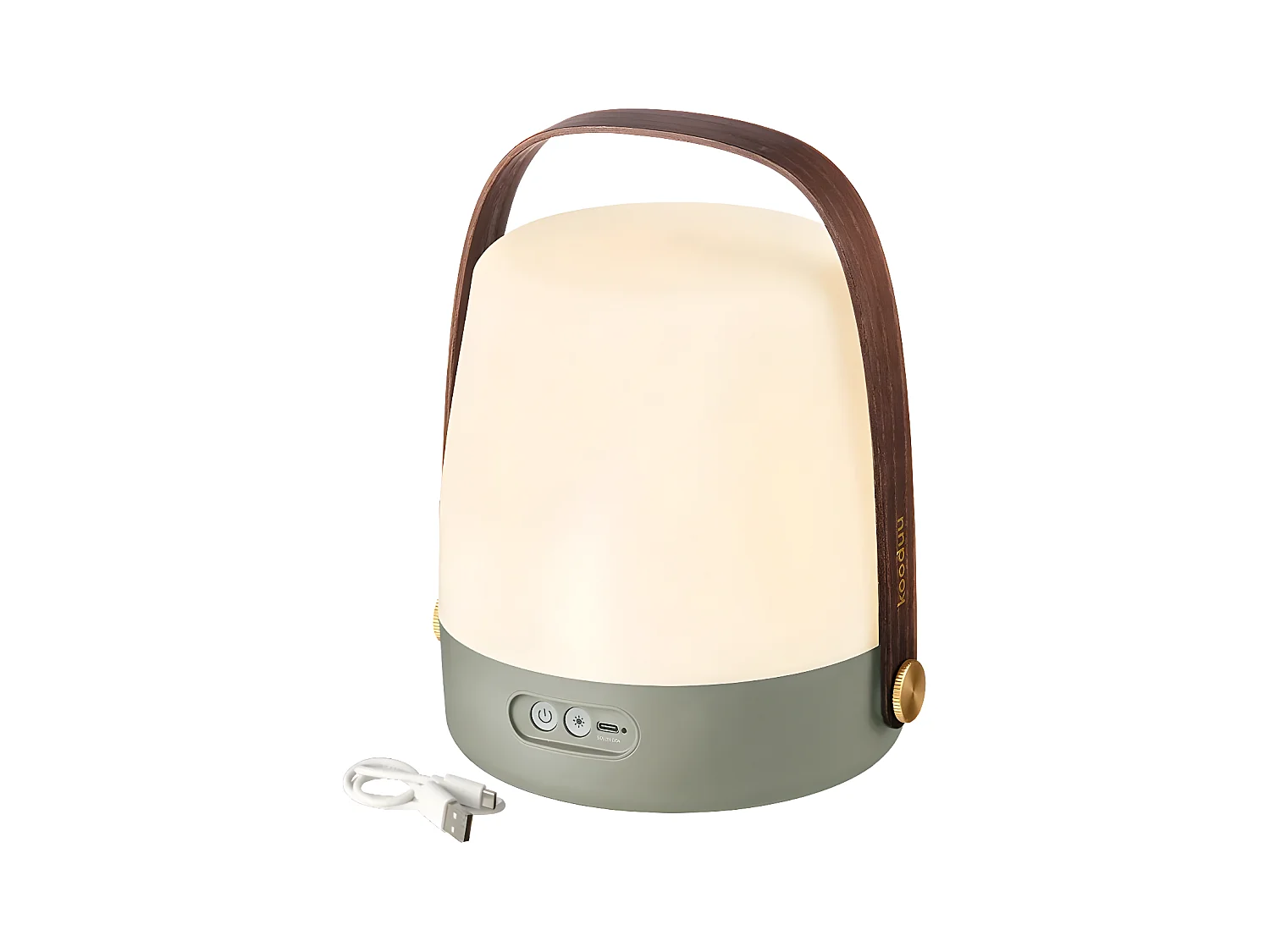 Kooduu Lampe portable lite-up - lumière dimmable, rechargeable via usb - utilisation intérieure et extérieure, couleur pétrole - Lite-up Petroleum 2.0