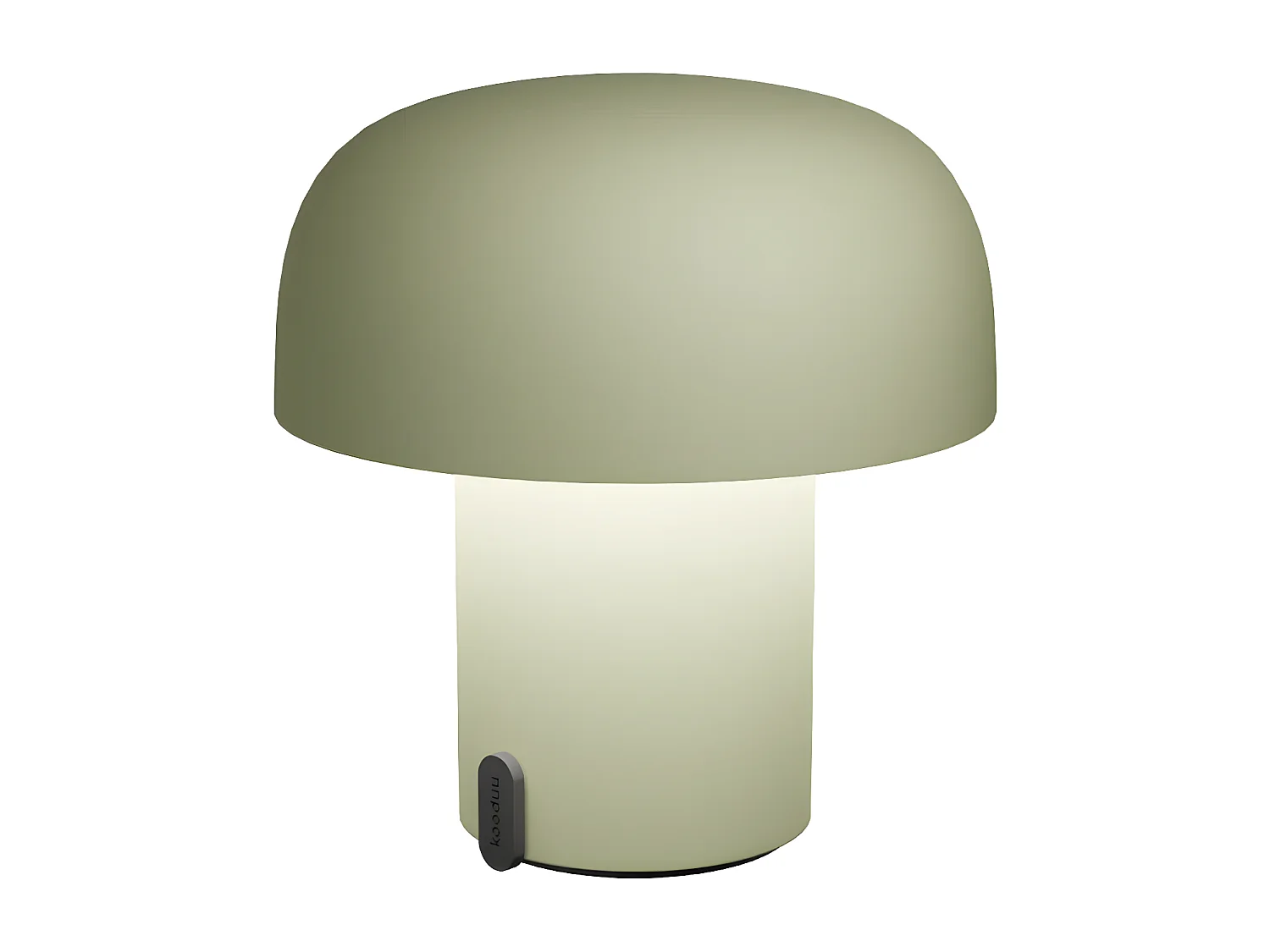 Kooduu Lampe de table portable, dimmable et rechargeable via usb, couleur mousse vert - Sensa Moss
