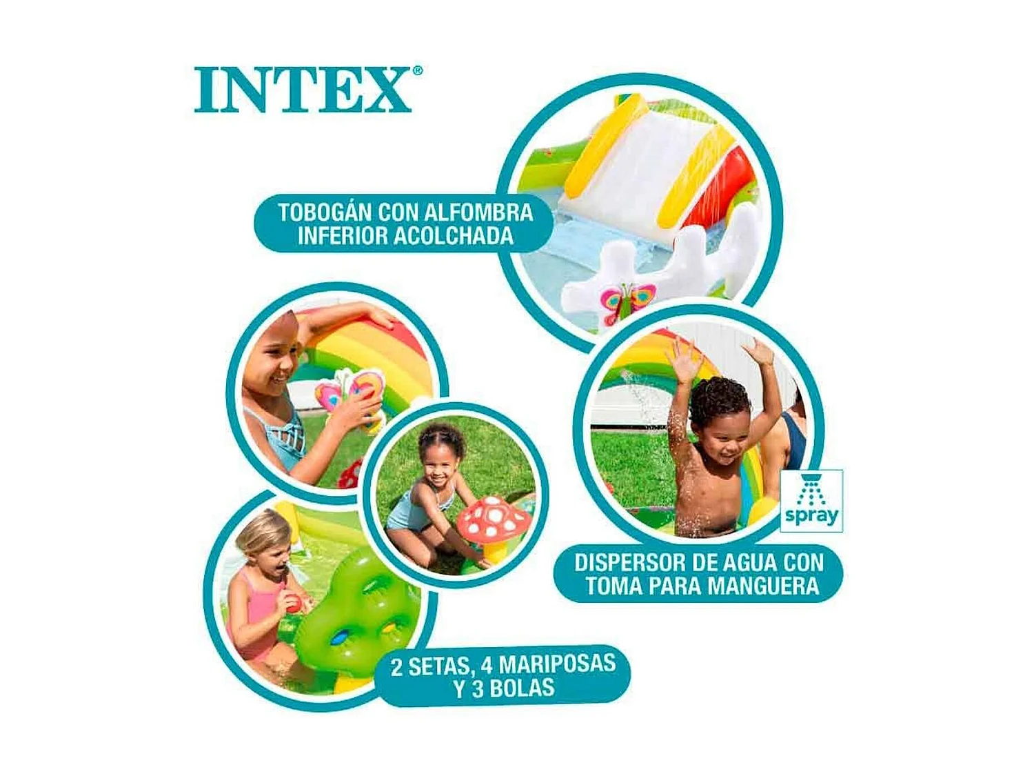 Aufblasbarer Spielplatz Mon Jardin - Intex