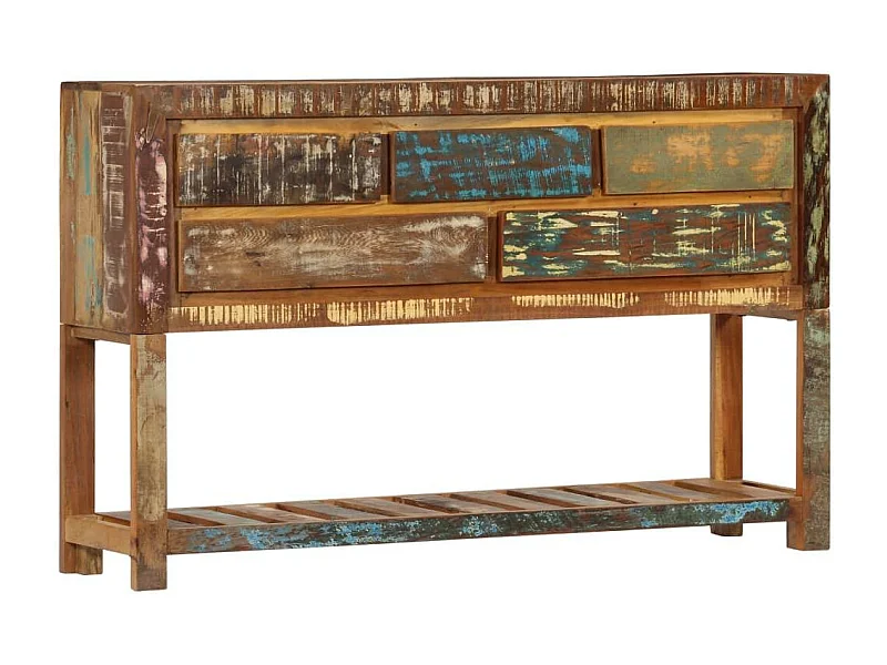 Credenza buffet consolle mobile contenitore 120 cm in legno massello di recupero 4402172