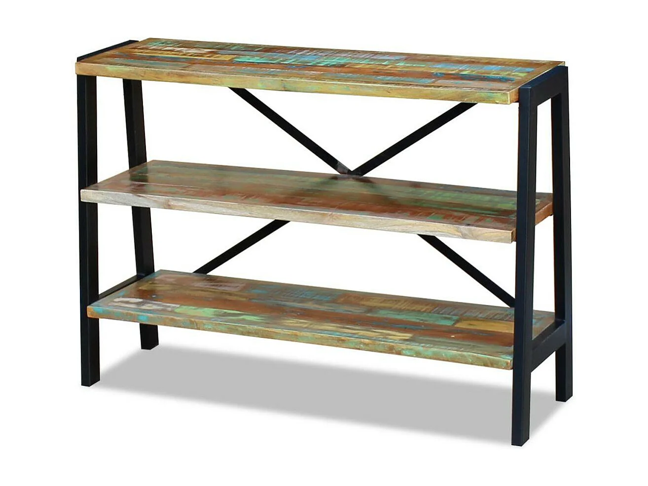 Aparador buffet mueble consola mueble de almacenaje 3 estantes madera maciza recuperada 4402008