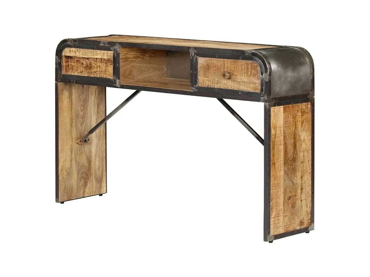 Buffet aparador console armário de armazenamento 120 cm madeira de mangueira maciça 4402200