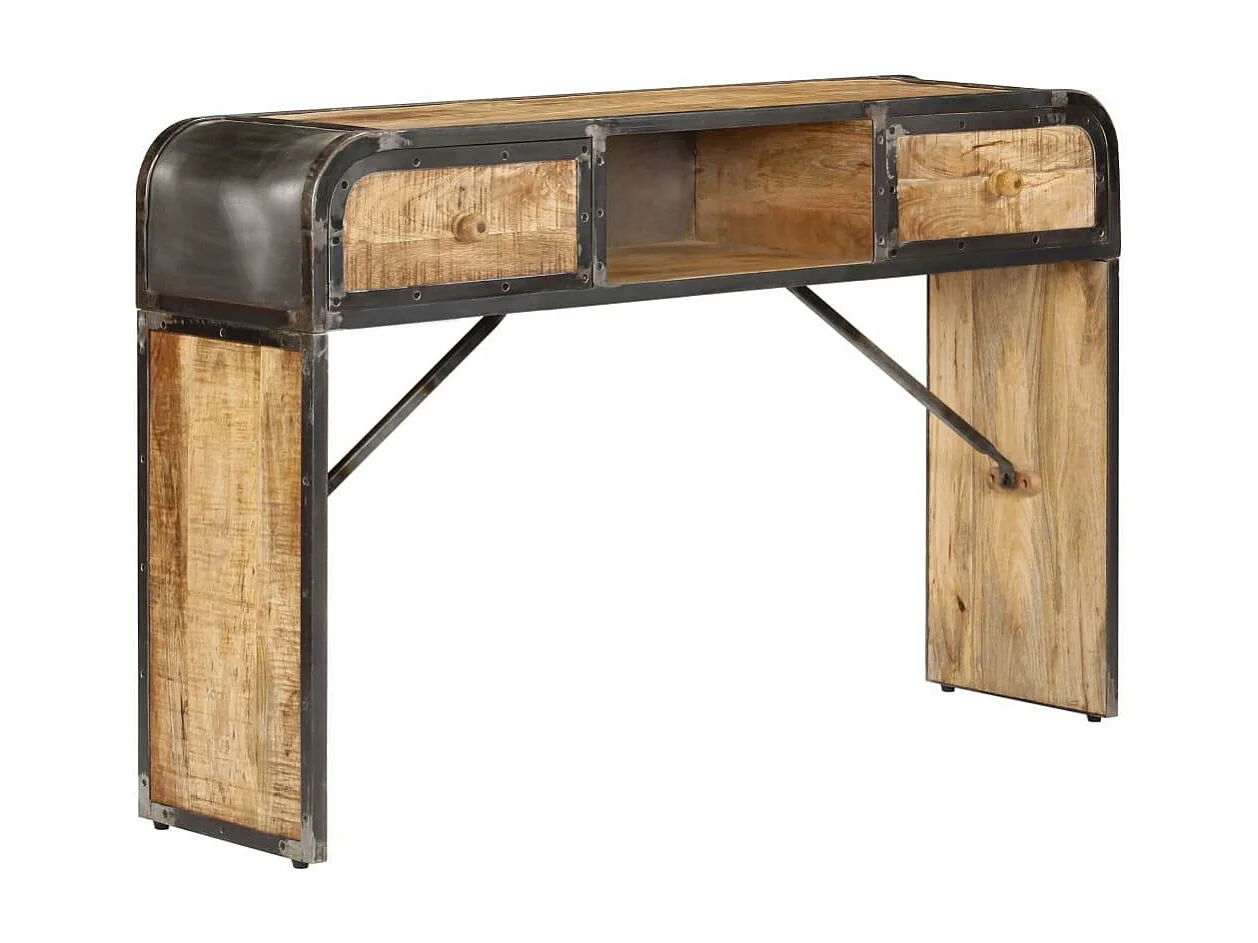 Buffet aparador console armário de armazenamento 120 cm madeira de mangueira maciça 4402200