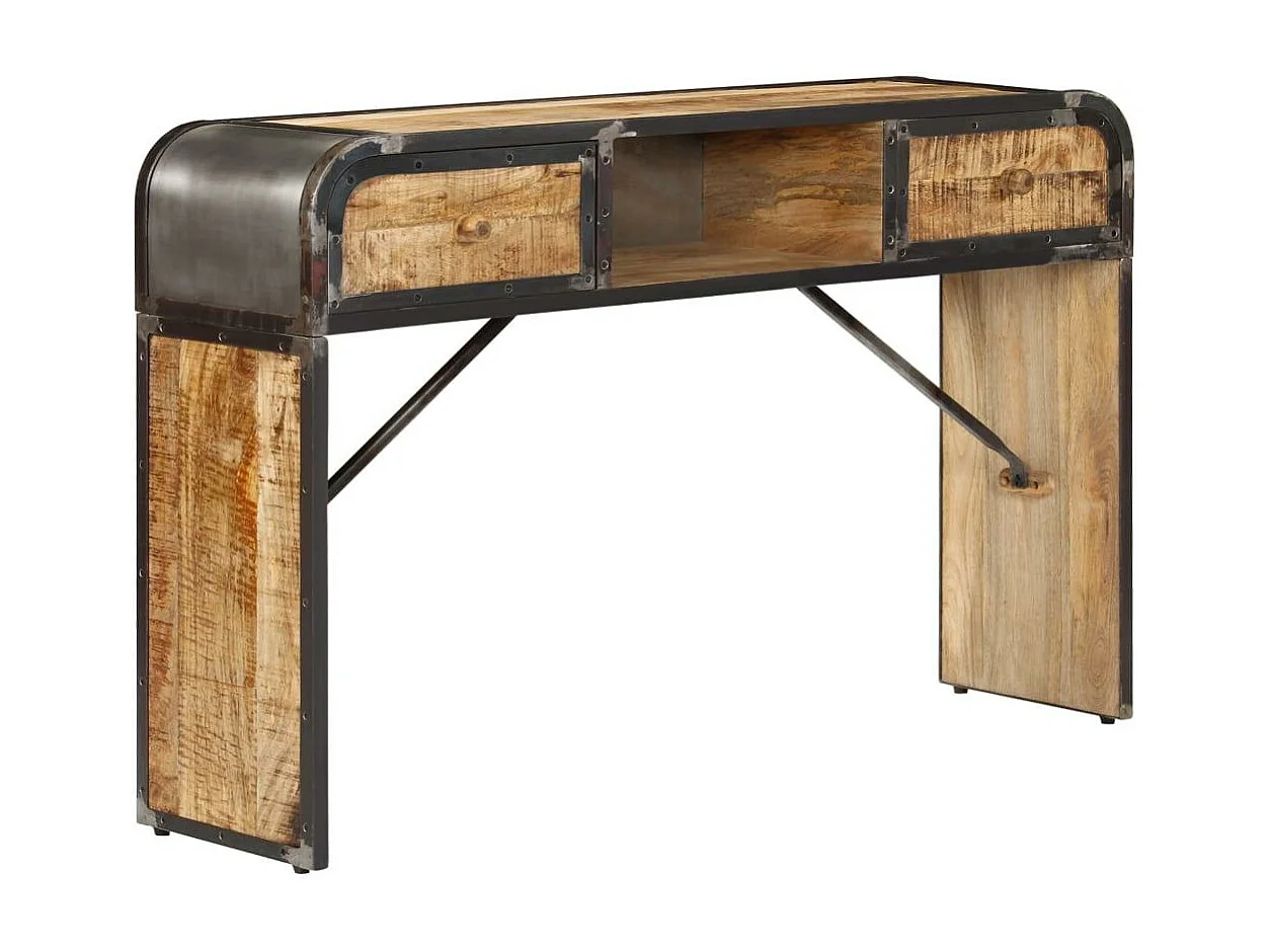 Buffet aparador console armário de armazenamento 120 cm madeira de mangueira maciça 4402200