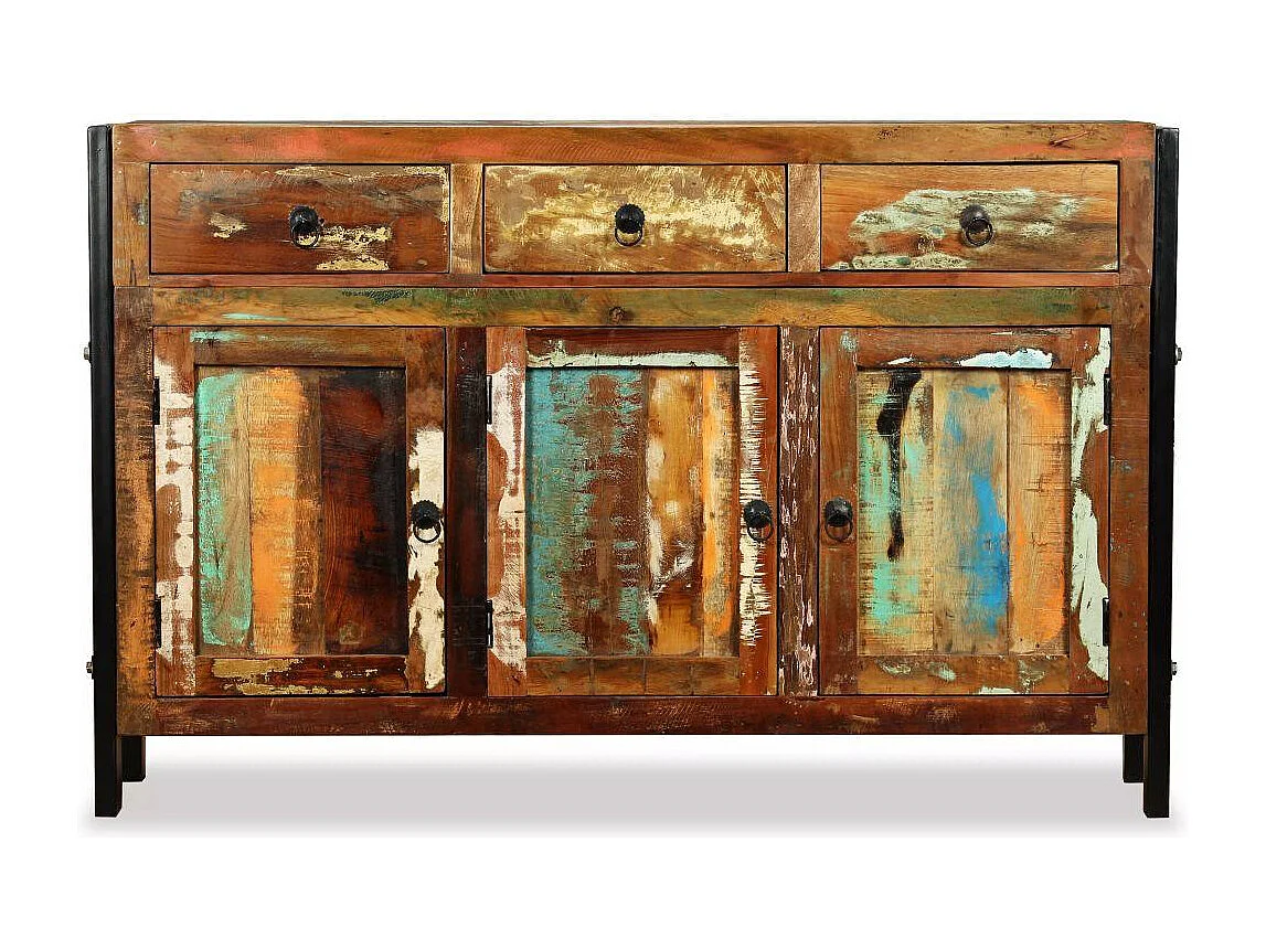 Aparador buffet mueble consola mueble de almacenamiento madera maciza recuperada 120 cm 4402181