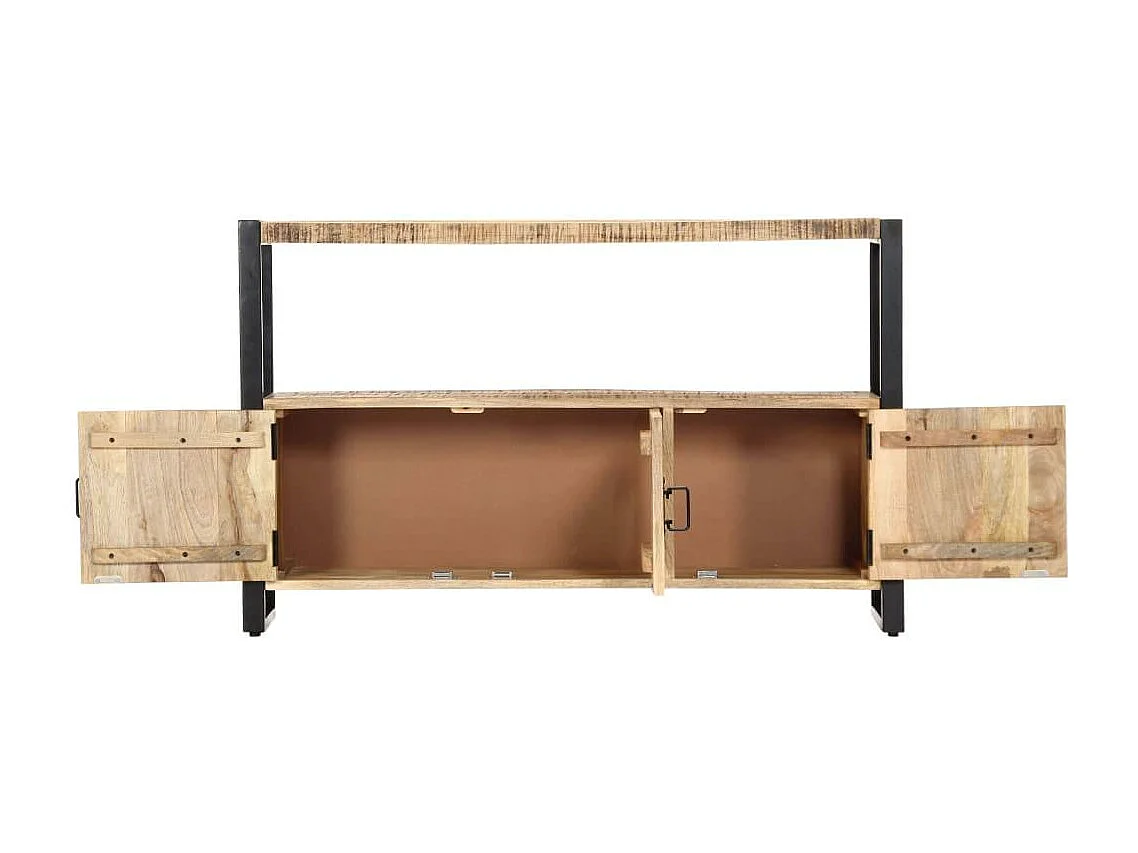 Aparador consola mueble auxiliar de almacenaje 120 cm madera maciza de mango 4402226