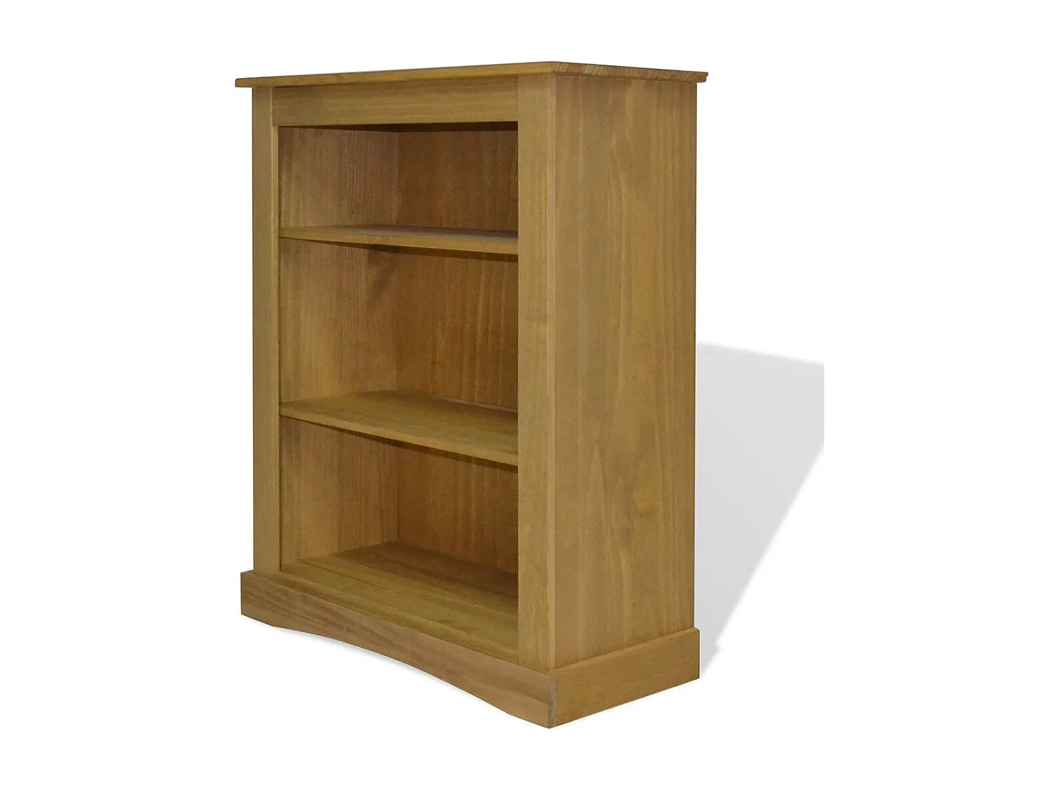 Scaffale libreria di design a 3 livelli in pino 100 cm beige 2702019/2
