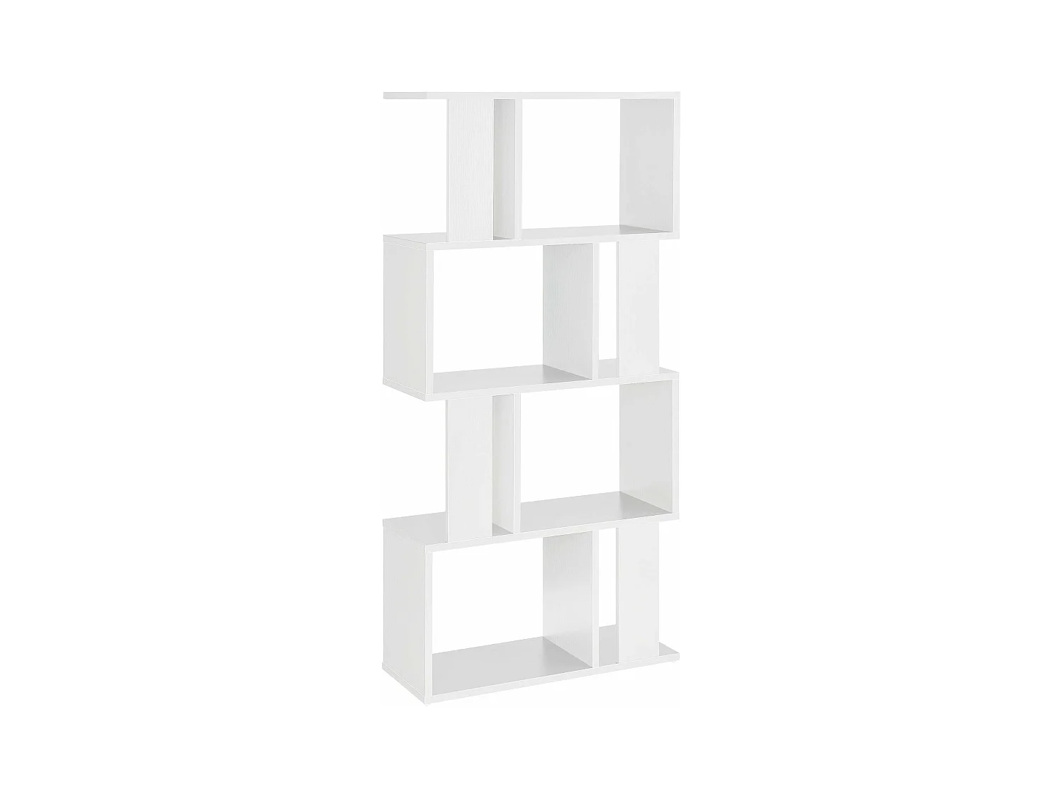 Librería armario de almacenaje 130x60x24 cm blanca 03_0001073