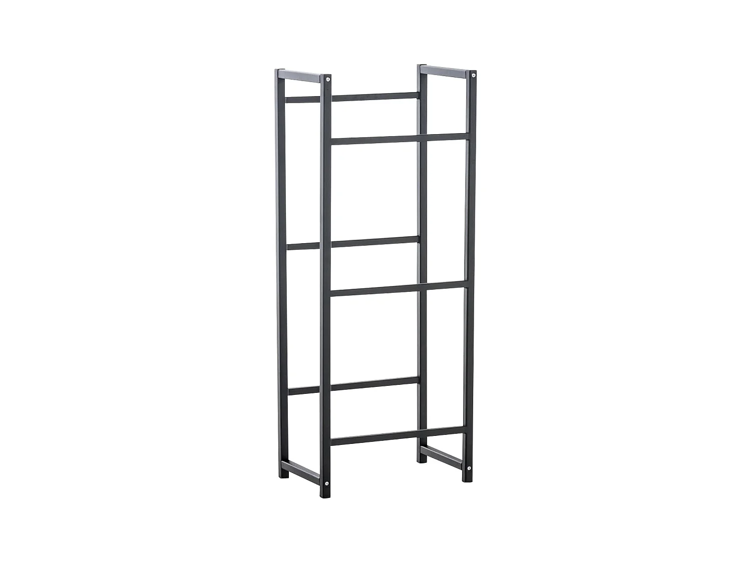 Estantería estante de almacenaje para cajas negro metal negro espacio para 3 cajas M10_004889
