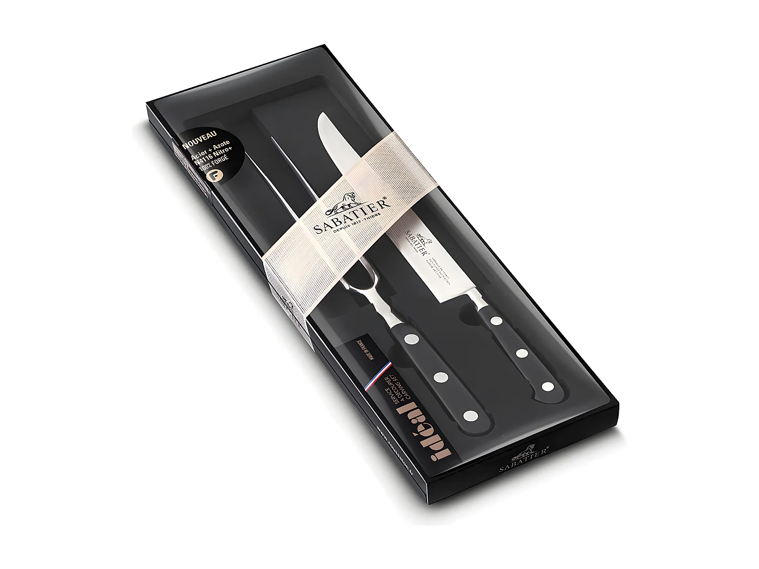 Lion Sabatier Coffret à trancher yatangan + fourchette - 804080