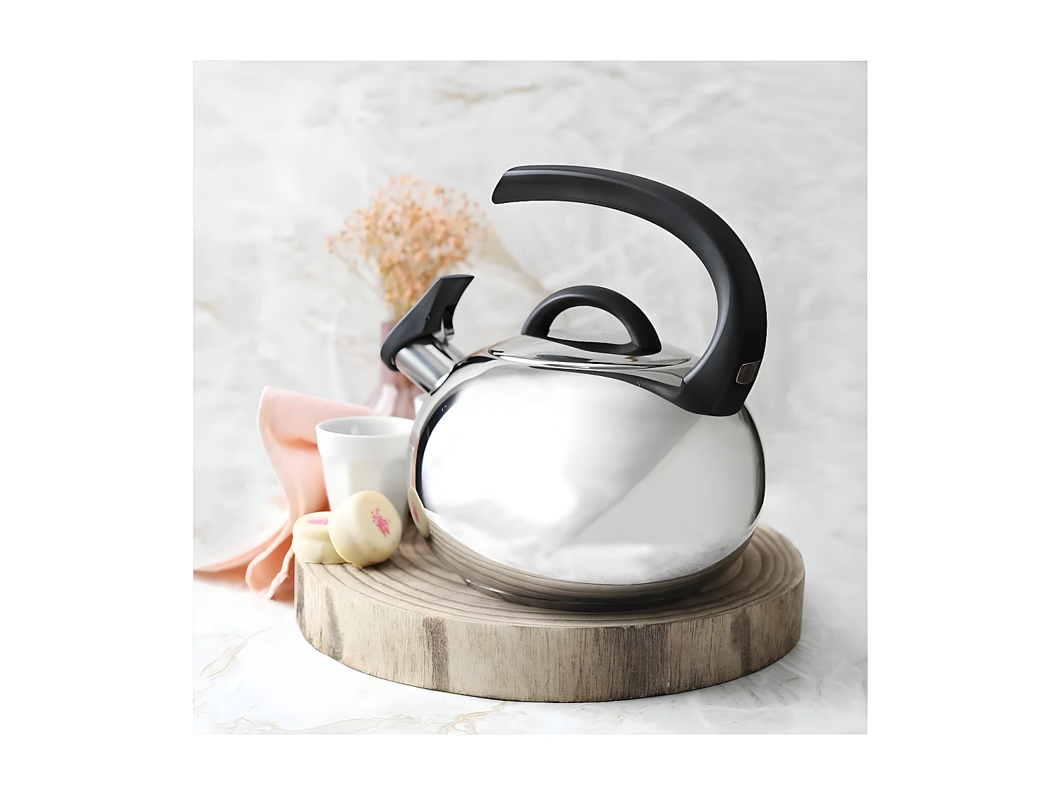 Bouilloire inox Neptune 1.9 L finition brillante