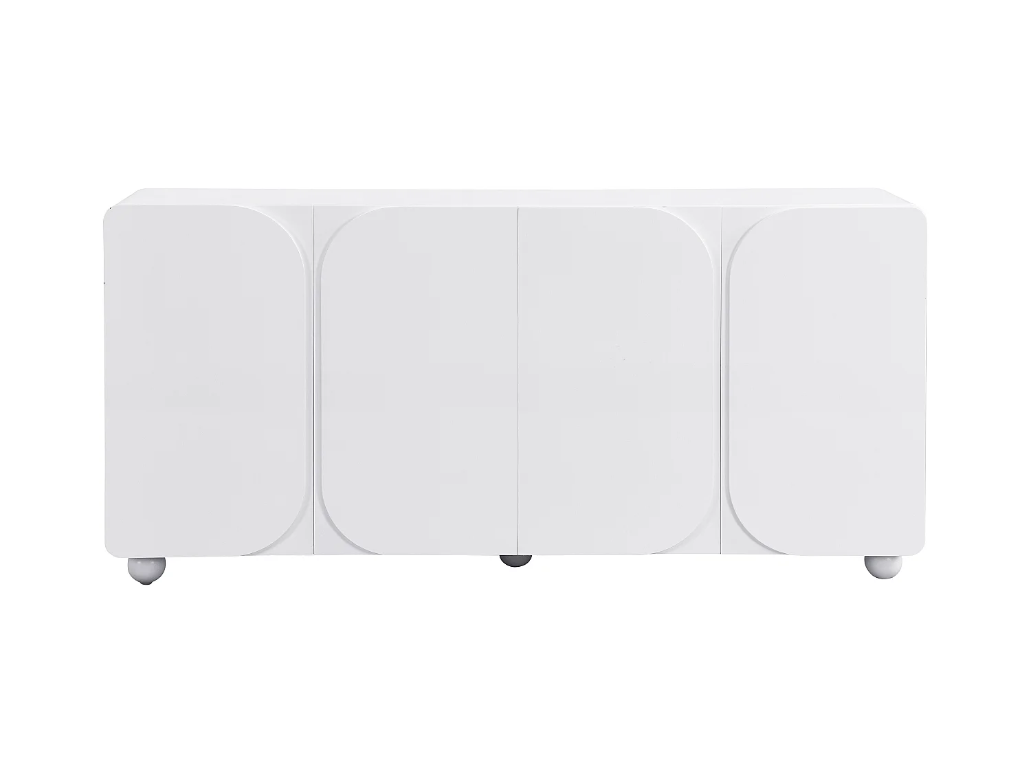 Buffetkast met 4 deurtjes van mdf - Wit - YELDINIA