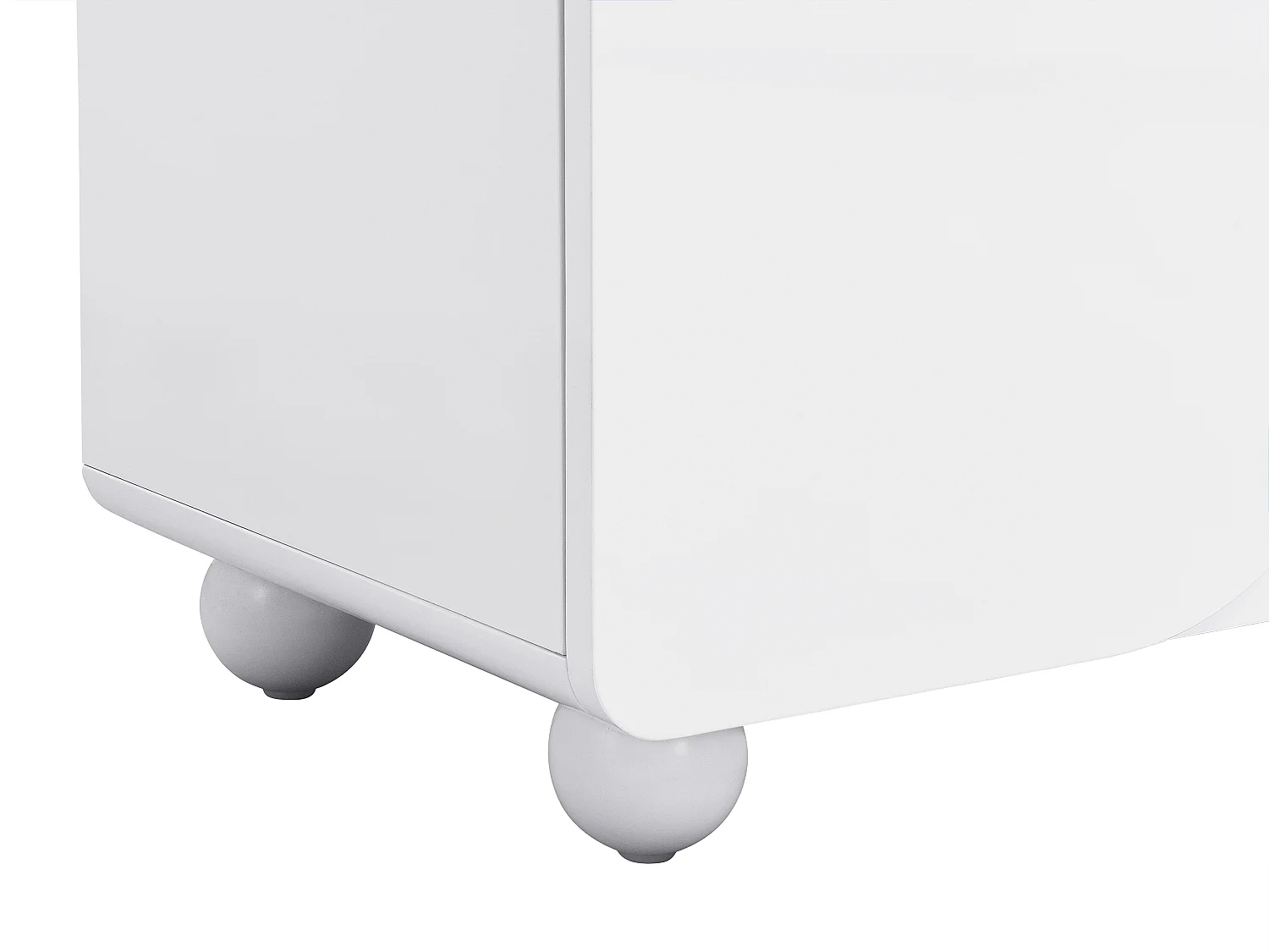 Buffet avec 4 portes en MDF - Blanc - YELDINIA