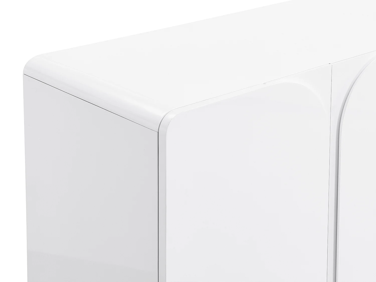 Buffet avec 4 portes en MDF - Blanc - YELDINIA