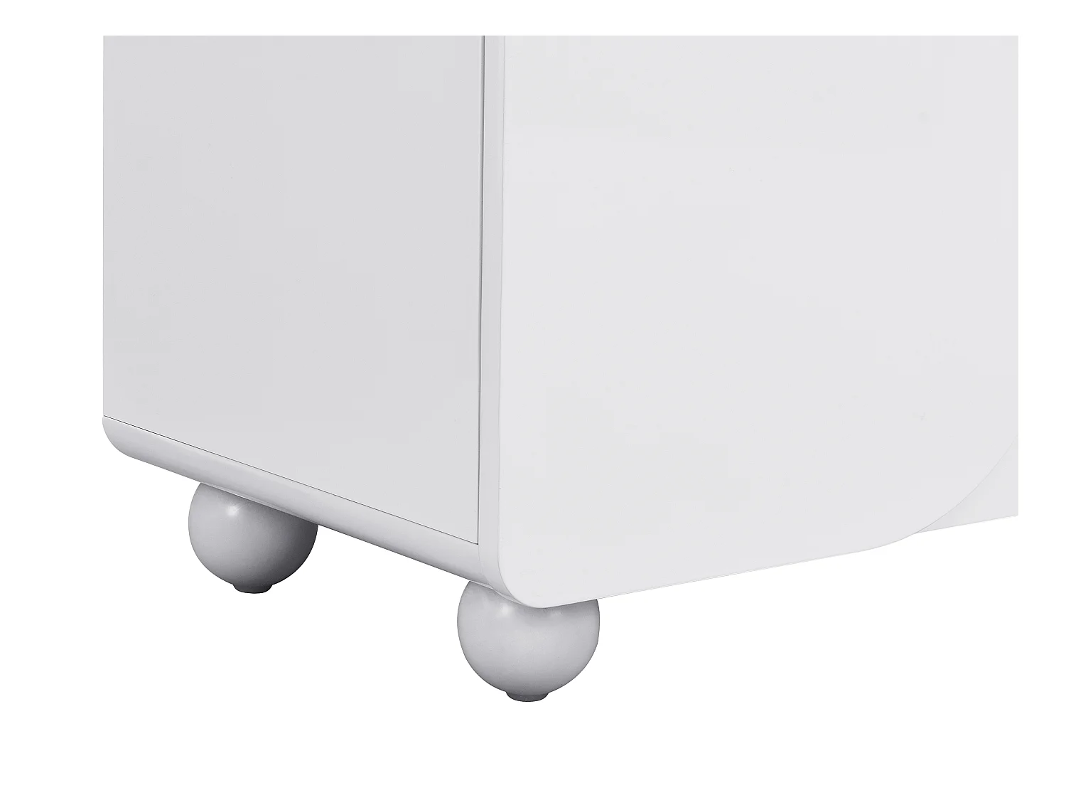 Mueble TV con 4 puertas de MDF - Blanco - YELDINIA