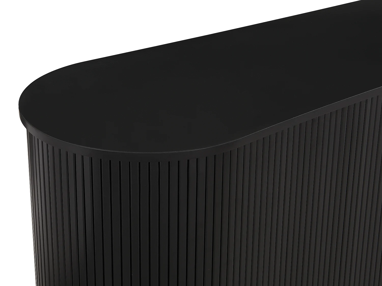 Komoda z 2 przesuwnych drzwiczek z MDF - Czarny - SEVATO