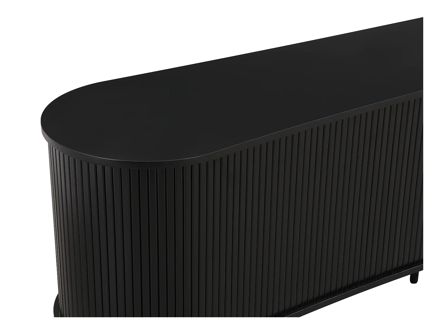 TV-møbel med 2 skyvedører i MDF - Svart - SEVATO