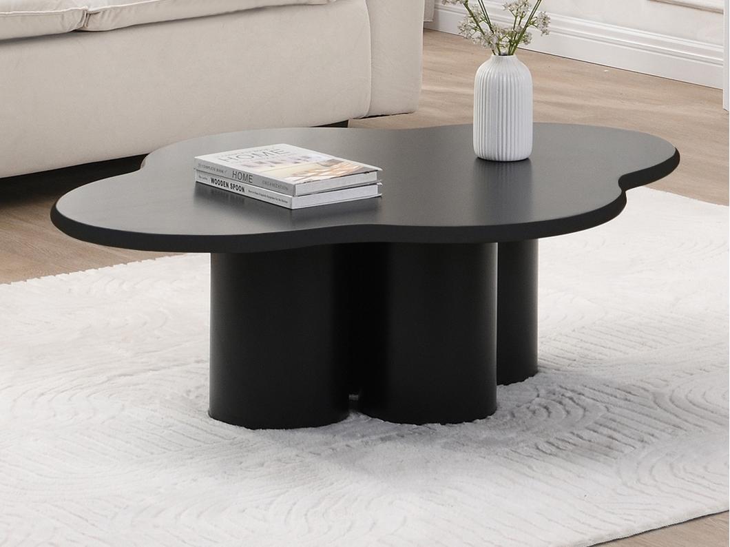 Table basse en MDF - Noir - YAVINA