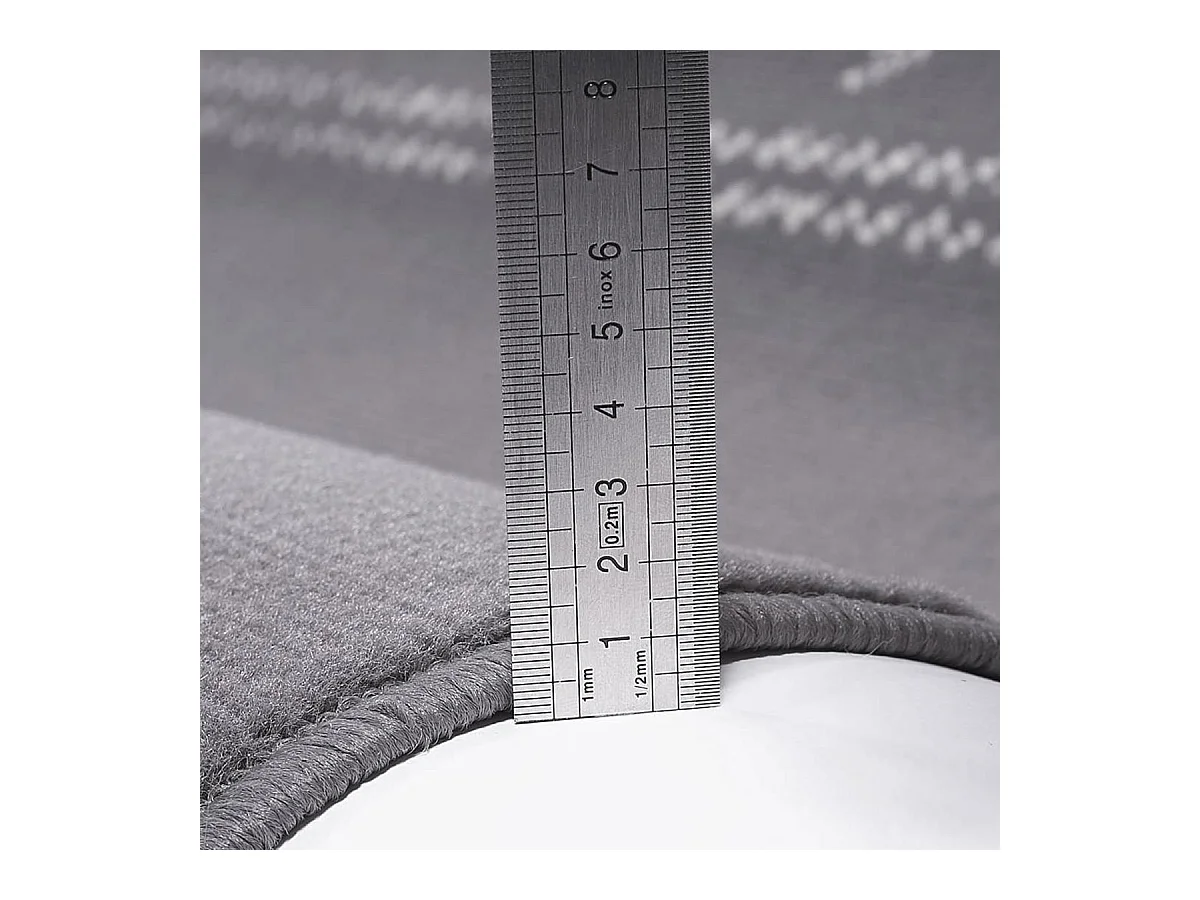 Tapis enfant 60x110 rectangle tissé gris LYN1 1ST START