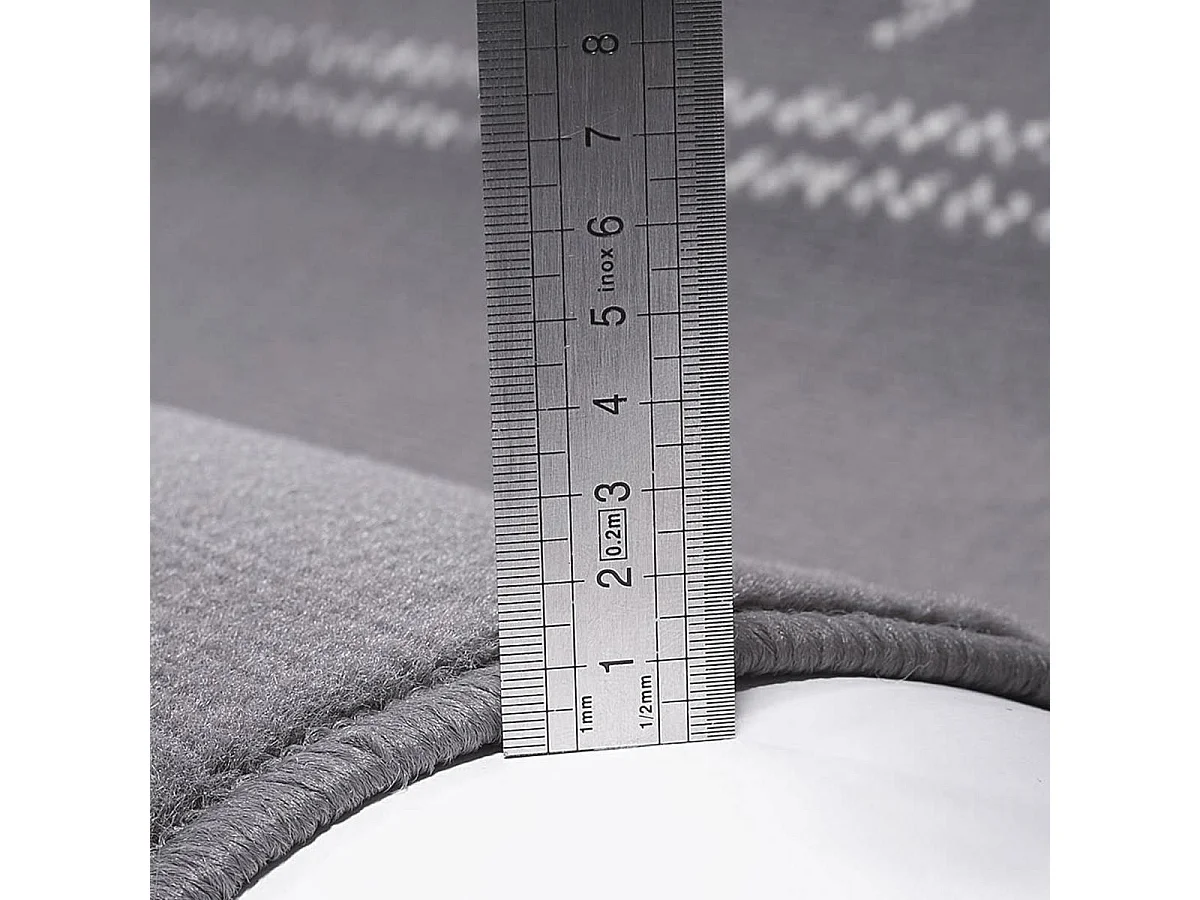 Tapis enfant 60x110 rectangle tissé gris LYN1 1ST START