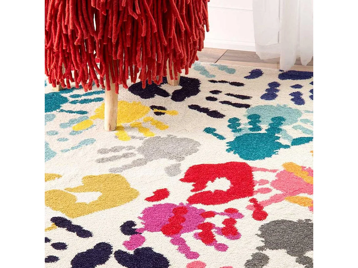 Tapis enfant 160x230 rectangle tissé multicolore LYN6 HANDI