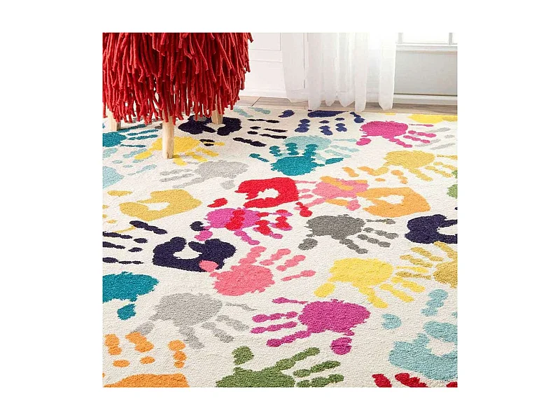 Tapis enfant 160x230 rectangle tissé multicolore LYN6 HANDI