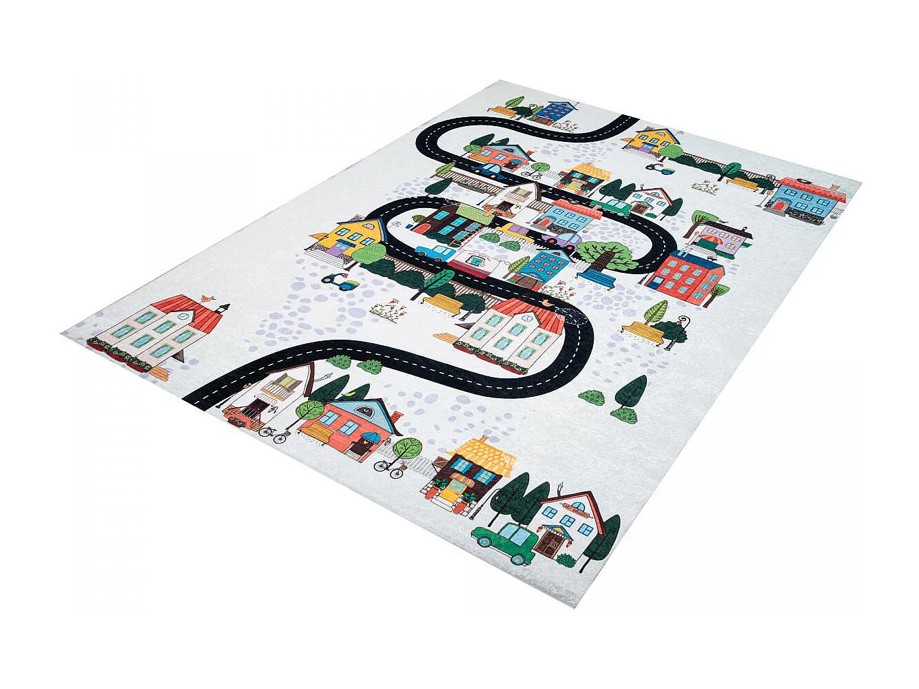 Tapis enfant 80x150 Lavable 30° IMPNUM 21 multicolore