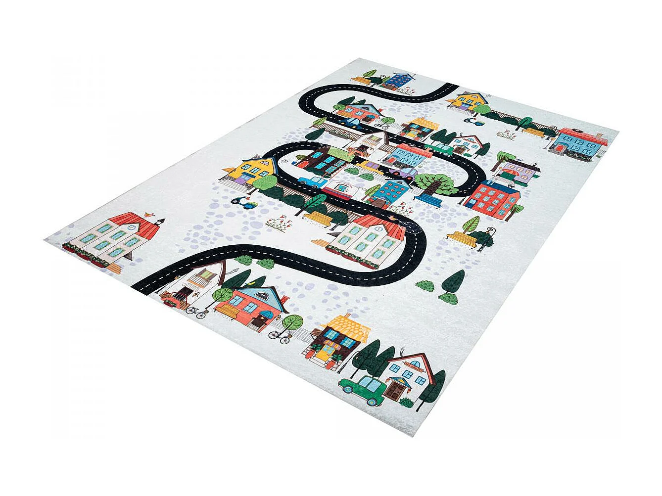 Tapis enfant 80x150 Lavable 30° IMPNUM 21 multicolore