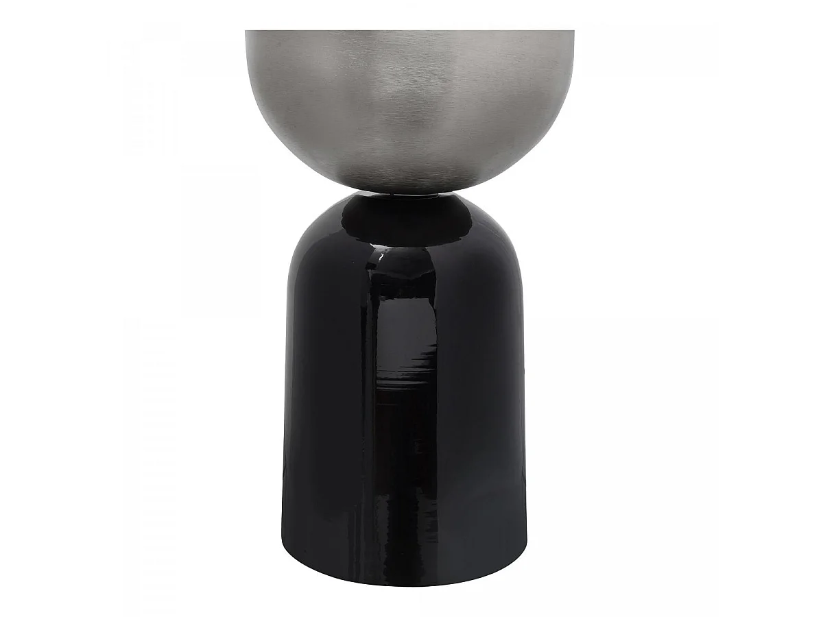 Pot de fleurs fait à la main en fer POPOT 37x37x59 gris et prune