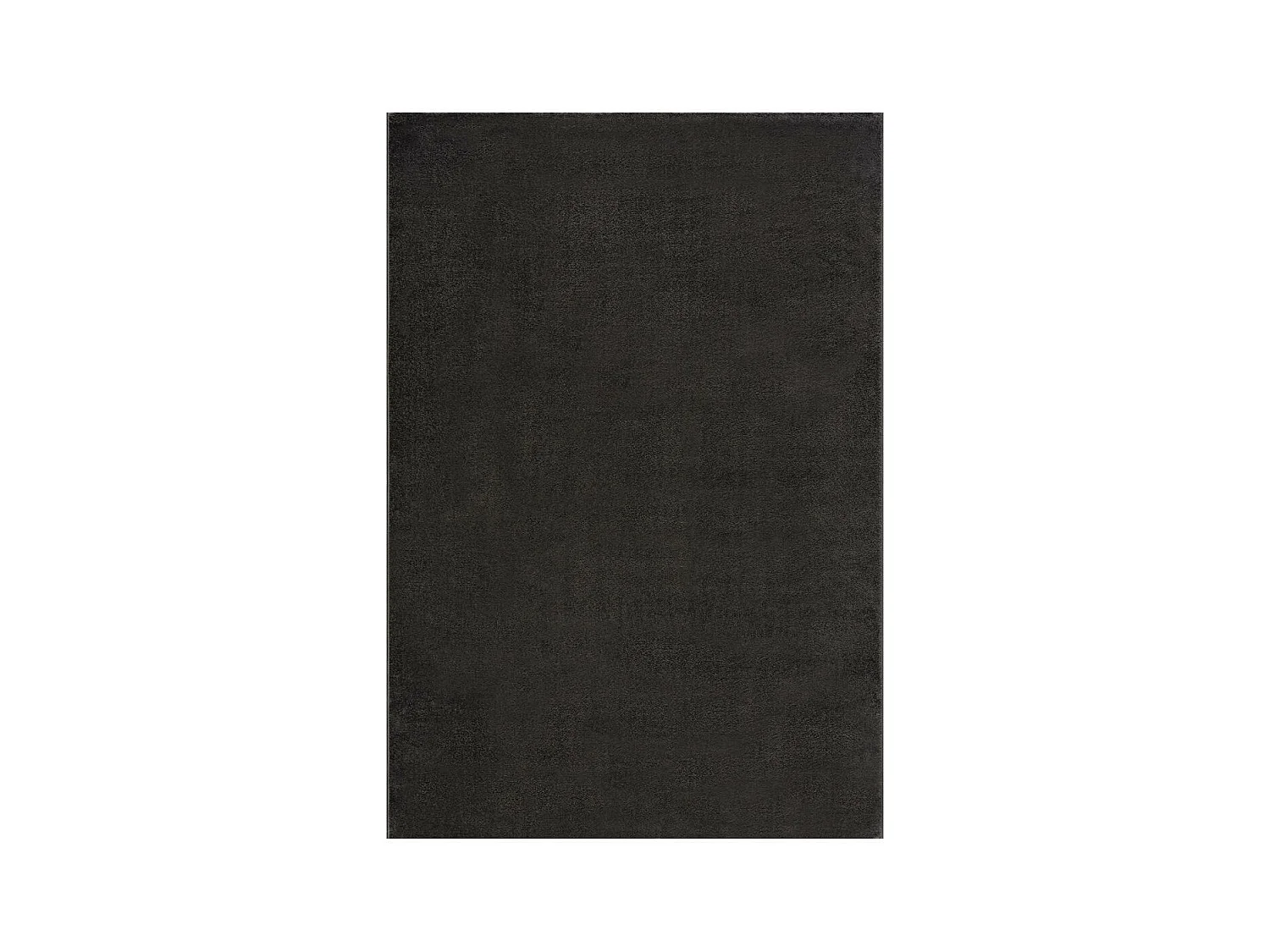 tapis salle de gym Ø200cm tissé gris foncé rond motif uni NOSSA