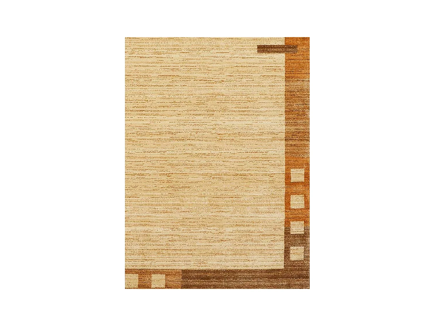 tapis salon 120x180 tissé beige rectangle motif simple CHOBAY 1
