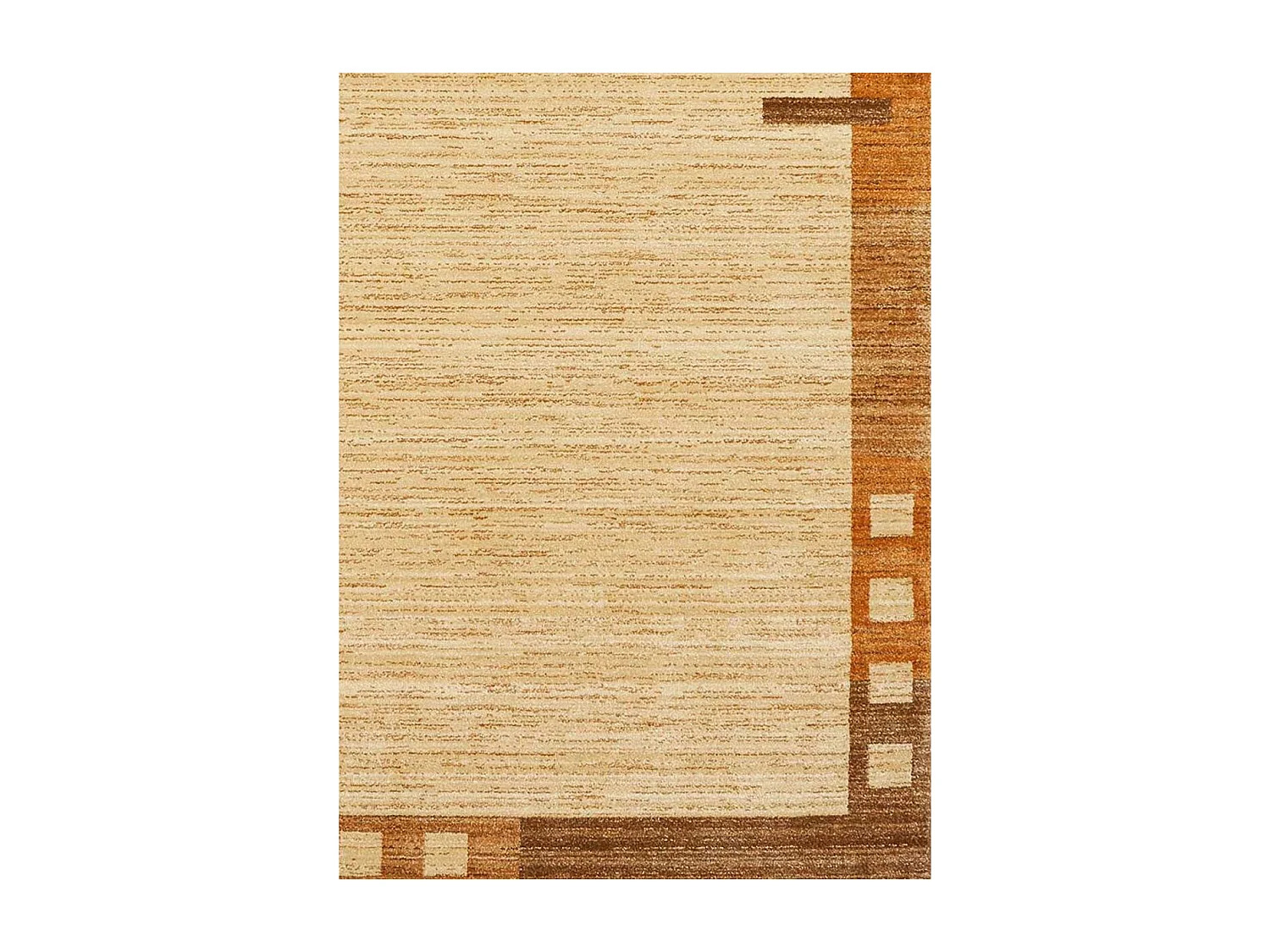 tapis salon 120x180 tissé beige rectangle motif simple CHOBAY 1