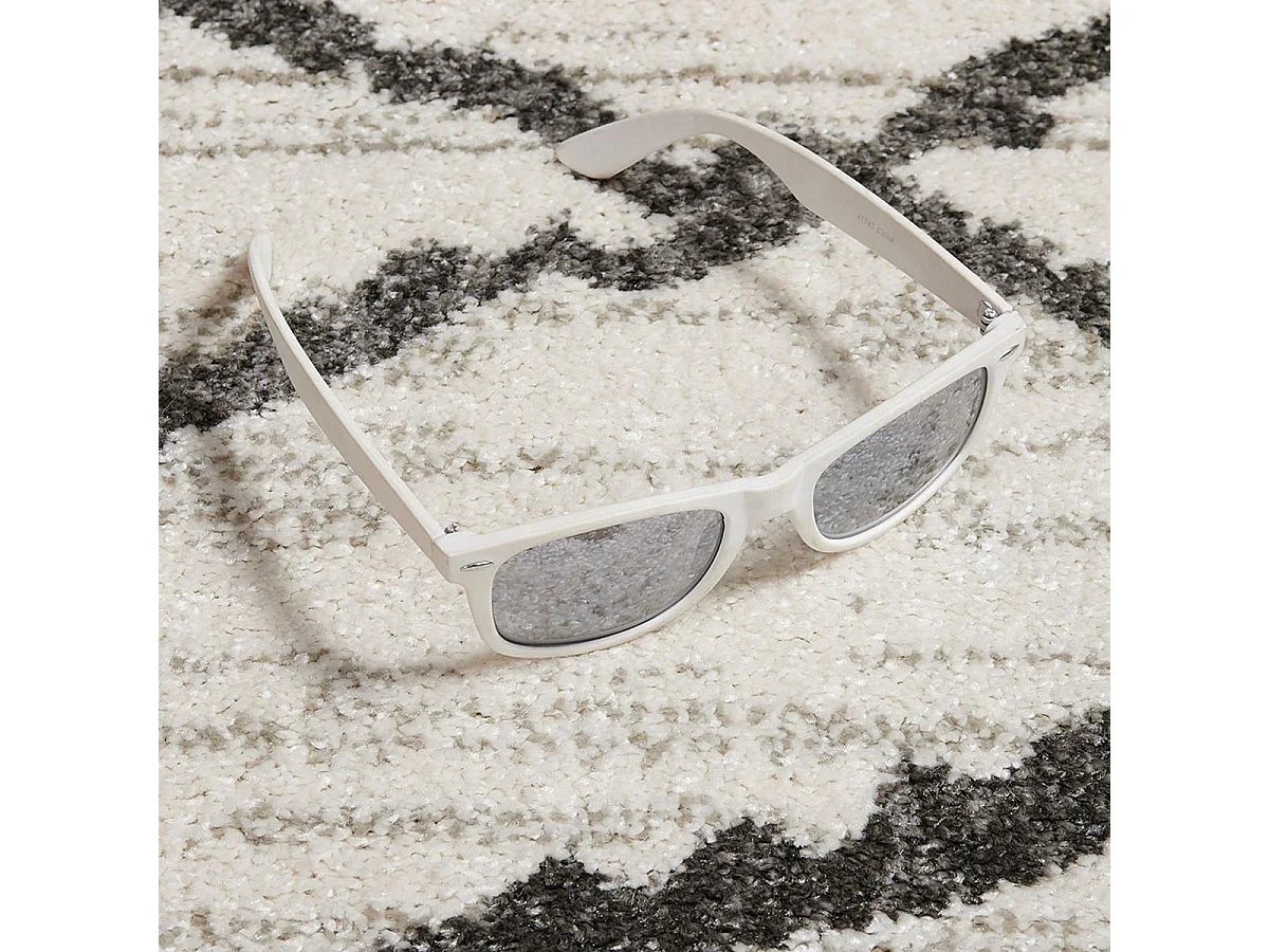 Tappeto berbero 80x150 tessuto modello etnico NALIFO bianco