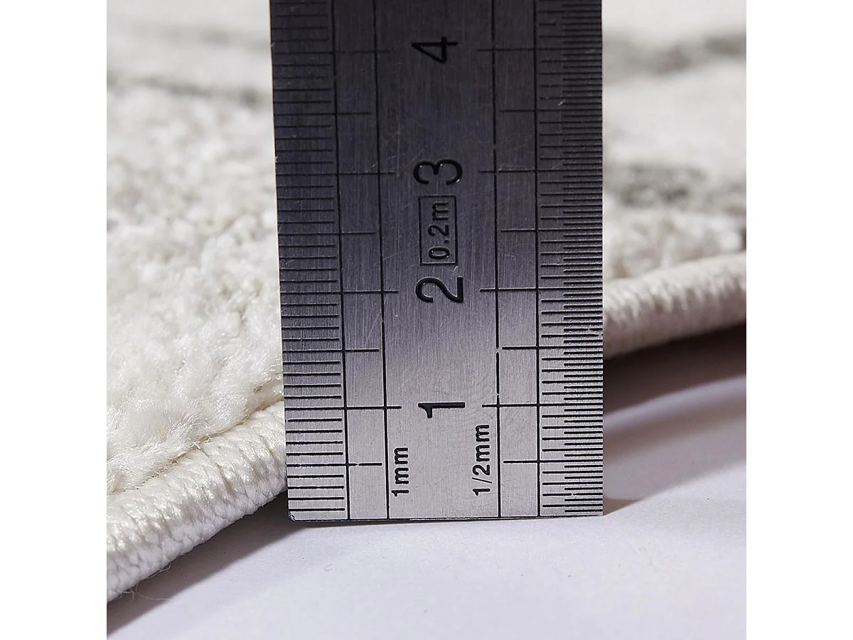 Tappeto berbero 80x150 tessuto modello etnico NALIFO bianco