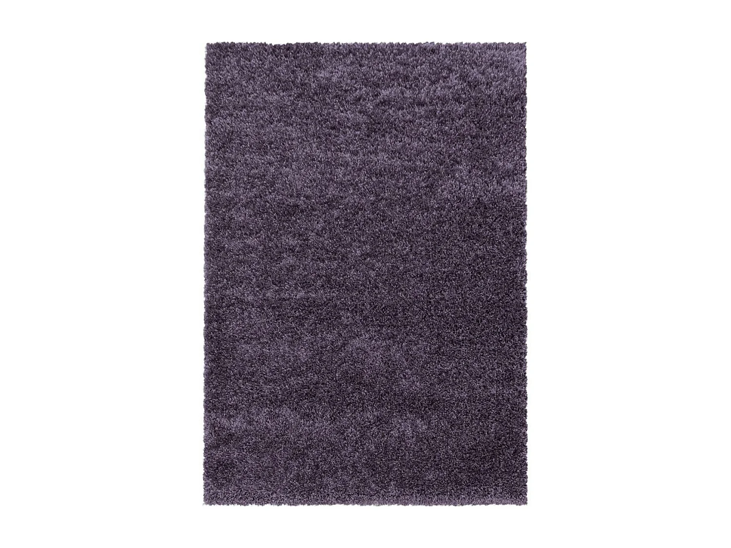 Tapis poils longs shaggy Ø160cm rond tissé violet motif uni UNI I