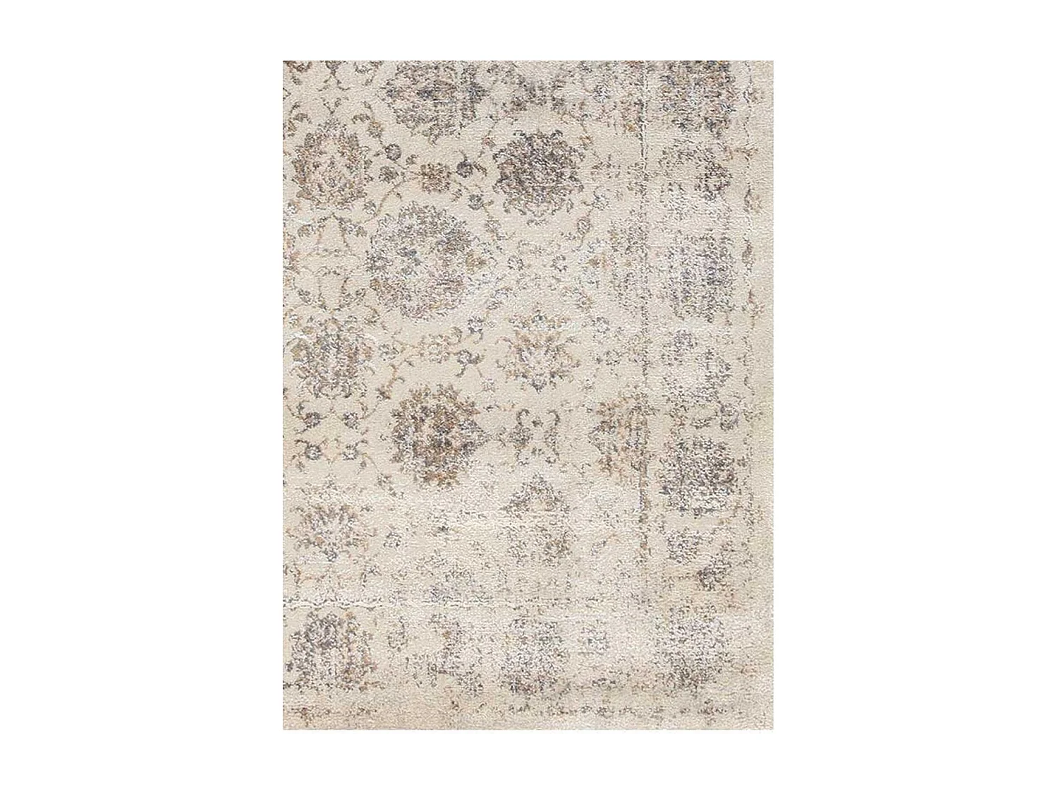 tapis chambre 80x150 tissé crème rectangle motif géométrique GIORGIA 3