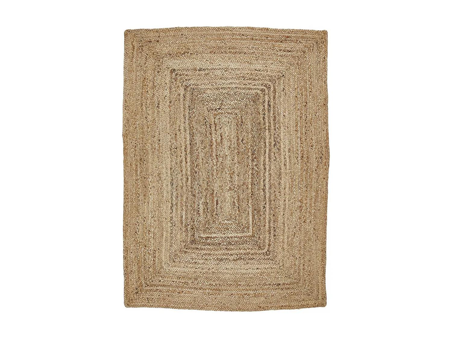 Tapis jute 120x170 fait à la main beige JUTURE