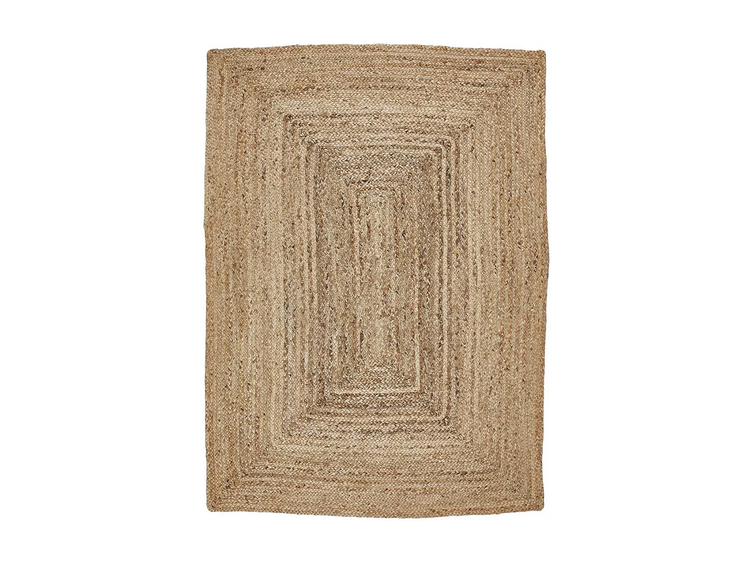 Tappeto in iuta 120x170 fatto a mano beige JUTURE