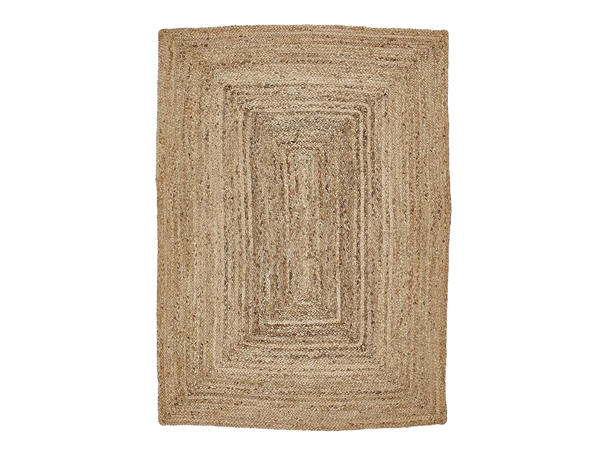 Tappeto in iuta 120x170 fatto a mano beige JUTURE